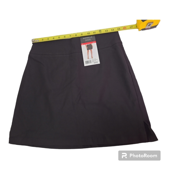 Rafaella Women's Wide Waistband Stretch Pull-On Style Black Skort Size X-Small - Picture 9 of 10